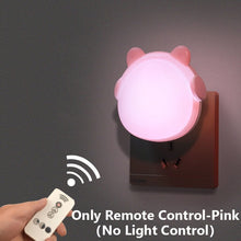 Load image into Gallery viewer, 2020 LED Night Lamp Light Sensor Control Remote Control 110V/220V EU/US Plug Night light