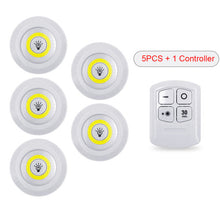Load image into Gallery viewer, New 5W LED Cabinet Light Adjustable Remote Control Push Button Showcase Lamp
