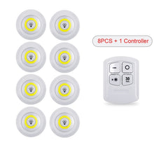 Load image into Gallery viewer, New 5W LED Cabinet Light Adjustable Remote Control Push Button Showcase Lamp

