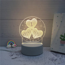 Load image into Gallery viewer, 3D LED Lamp Creative 3D LED Night Lights Novelty Illusion Night Lamp 3D
